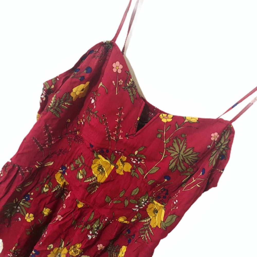 NWT Express red + floral dress